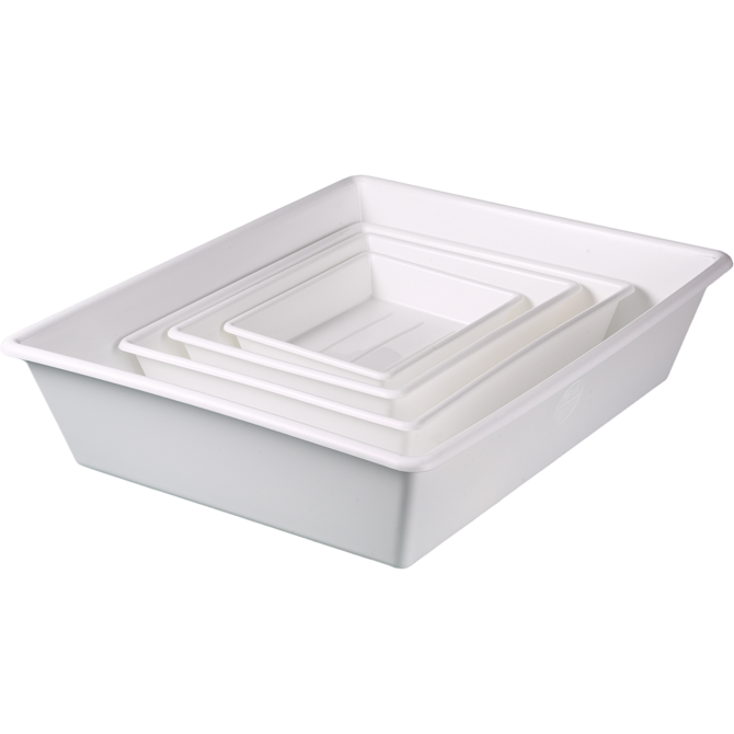 Laboratory trays / spill troughs set