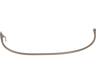 Discharge hose 1.2 m with stopcock