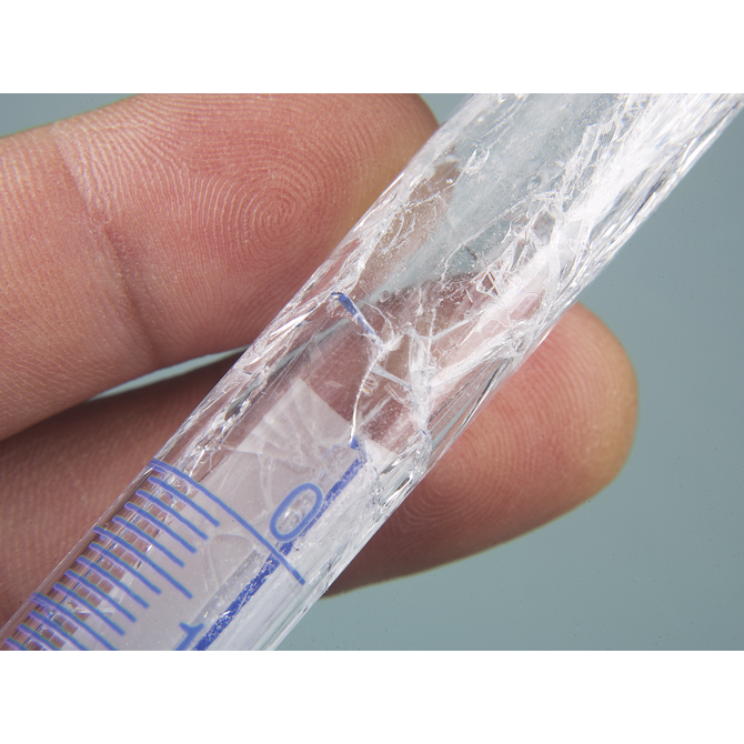 Splinter-proof titrating burette