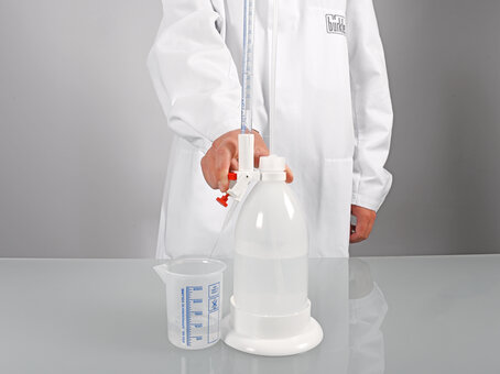 Splinter-proof titrating burette