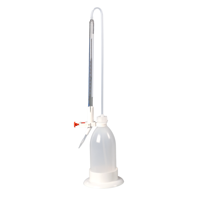 Splinter-proof titrating burette