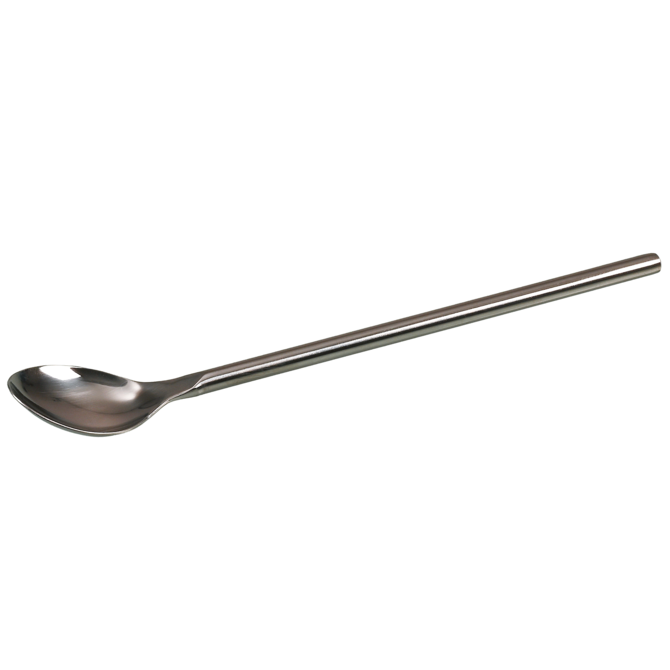 Stainless steel chemical spoon with round handle 