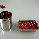 Stainless steel chemical spoon with round handle 