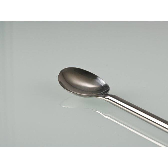 Stainless steel chemical spoon with round handle 
