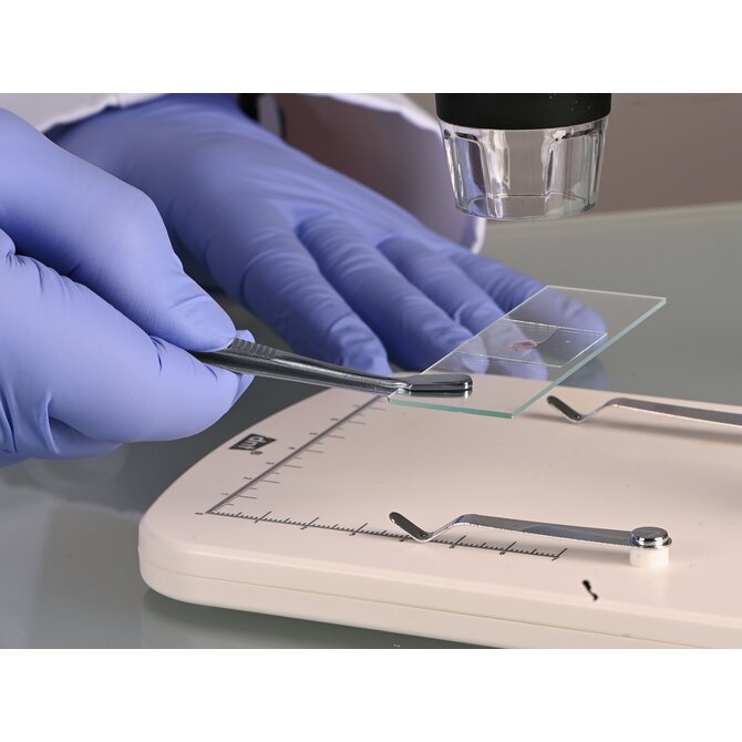 Stainless steel cover glass tweezers