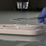 Stainless steel cover glass tweezers