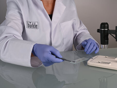 Stainless steel cover glass tweezers