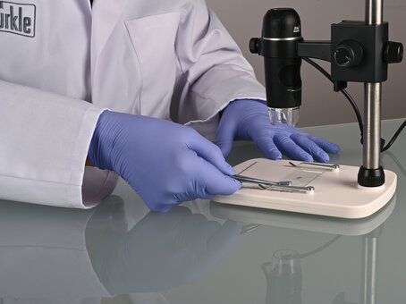 Stainless steel cover glass tweezers