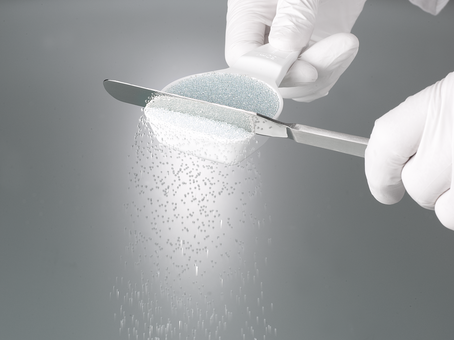 Disposable dosing spoon, white