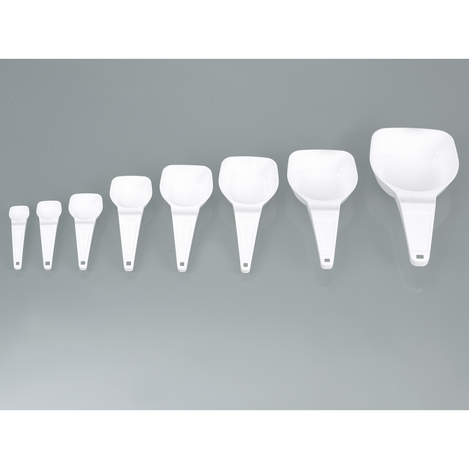 Dosing spoons, whiteDosing spoon, white, sterile