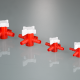 Three-way valves PP/PE