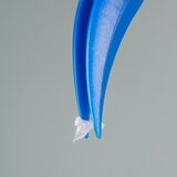 Single-use tweezers, blue, pointed/angled