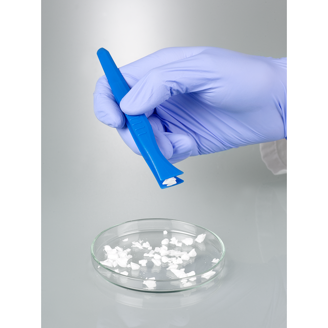 Single-use tweezers, blue, Single-use tweezers, blue, broad tip