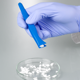 Single-use tweezers, blue, Single-use tweezers, blue, broad tip