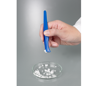 Single-use tweezers, blue, Single-use tweezers, blue, broad tip