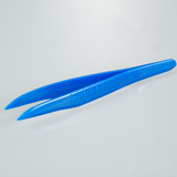 Single-use tweezers, blue, pointed