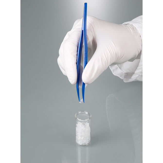 Single-use tweezers, blue, pointed