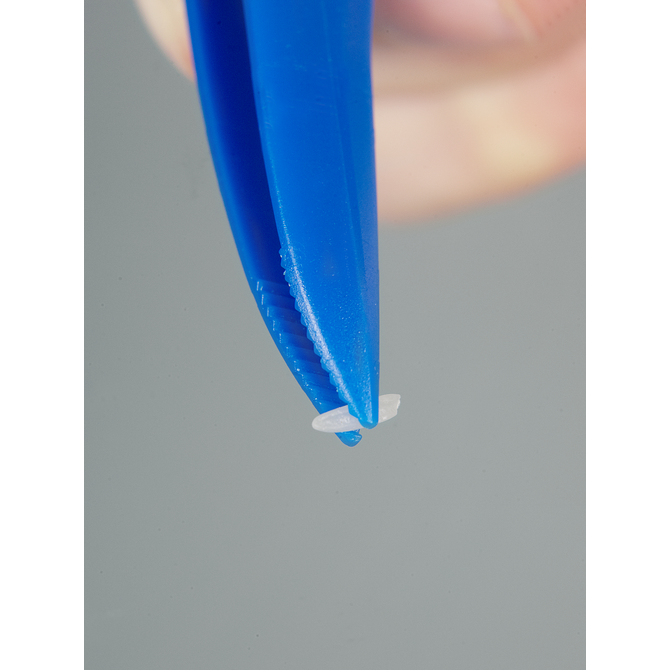 Single-use tweezers, blue, pointed