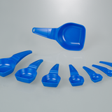 Measuring spoons, blue