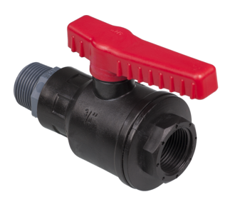 Barrel ball valves PP