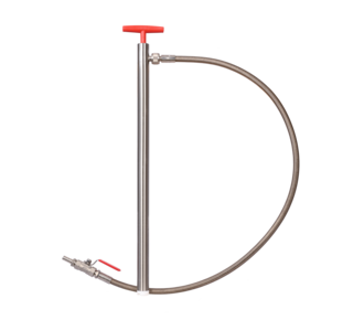Stainless steel barrel pump - discharge hose & valve