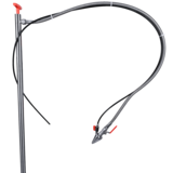 Gas-tight stainless steel drum pump with outlet hose