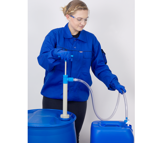 PP barrel pump - discharge hose/stopcock