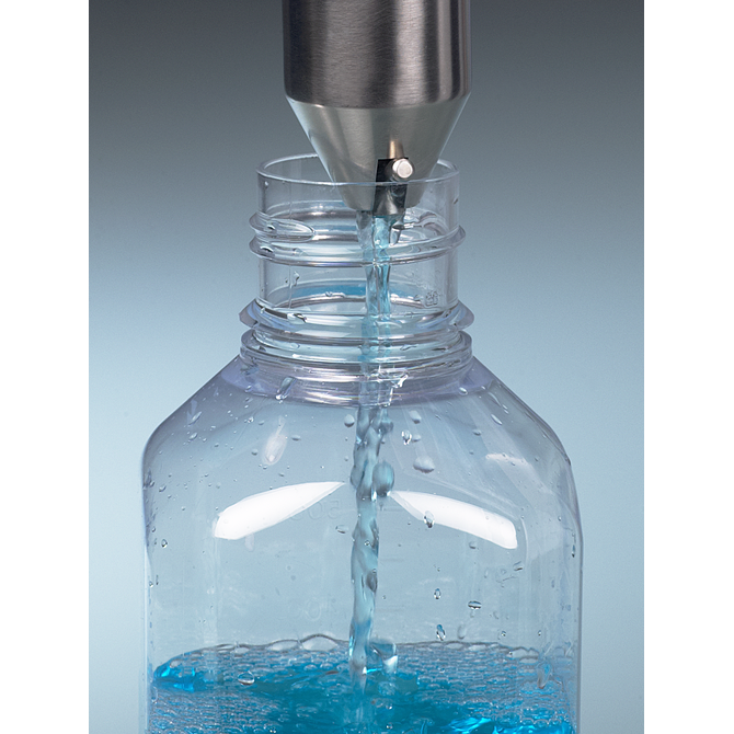 Liquid-Sampler, place onto bottle