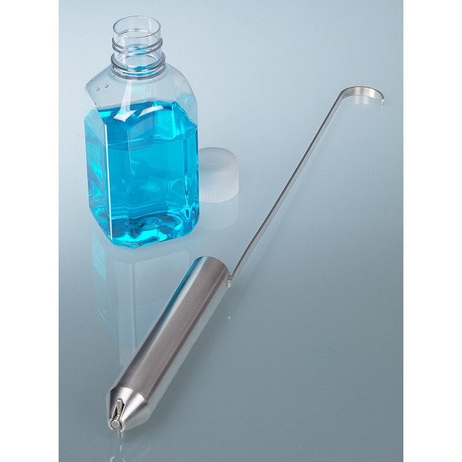 Liquid-Sampler, place onto bottle