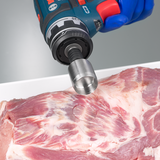 Drill head for carcass sampling