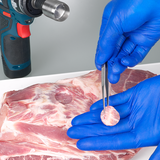 Drill head for carcass sampling