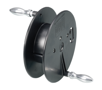 Manually-operated reel PA electrically-conductive