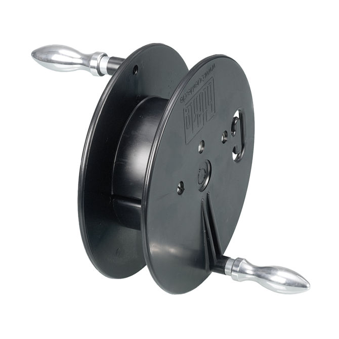 Manually-operated reel PA electrically-conductive