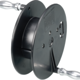 Manually-operated reel PA electrically-conductive