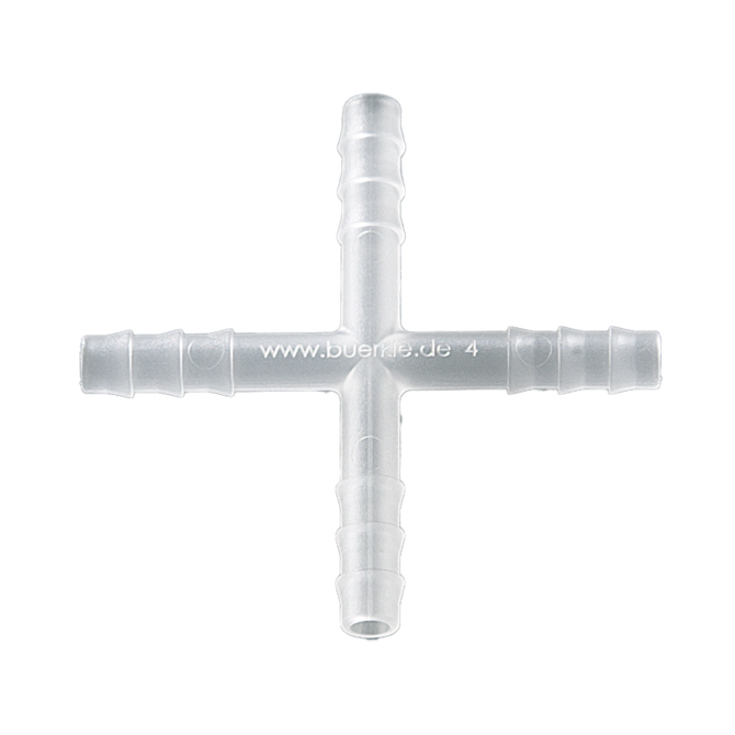 Four-way-connectors PVDF