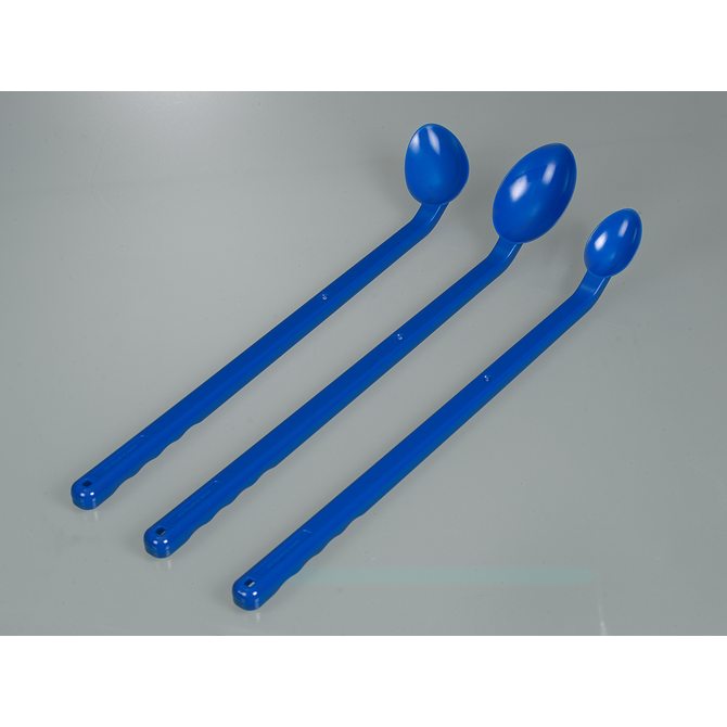 Food spoons, long handle, blue
