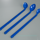 Food spoons, long handle, blue