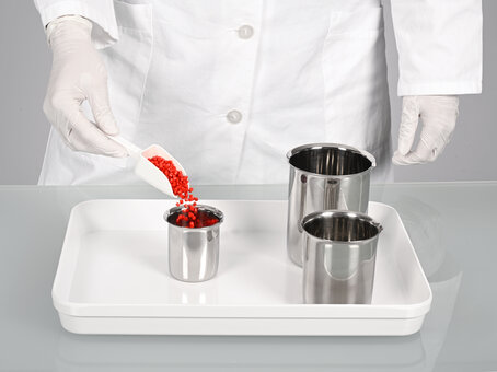 Stainless steel laboratory beaker