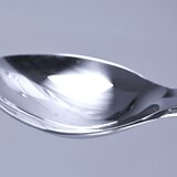 Double-sided laboratory spoon made of stainless steel