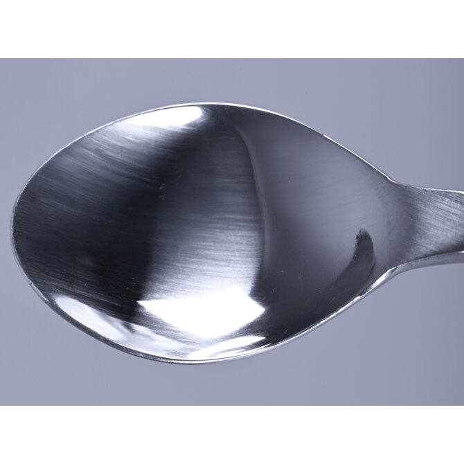 Double-sided laboratory spoon made of stainless steel