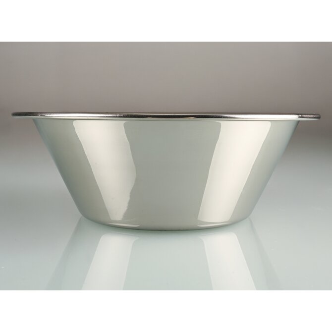 Conical laboratory bowl with a flat base
