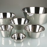 Conical laboratory bowl with a flat base