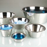 Conical laboratory bowl with a flat base
