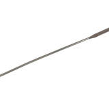 Rectangular micro spoon spatula, made of stainless steel