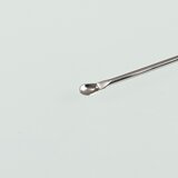 Rectangular micro spoon spatula, made of stainless steel