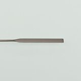 Rectangular micro spoon spatula, made of stainless steel