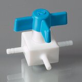 PTFE valve, three-way