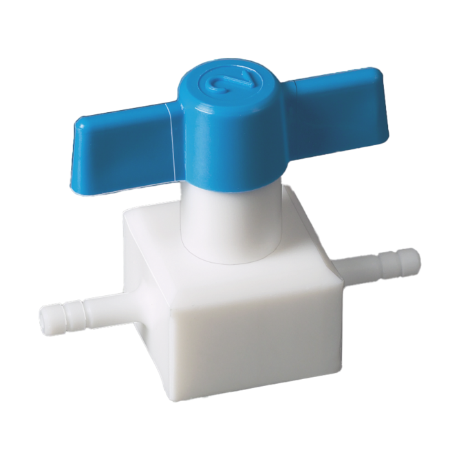 PTFE valve, two-way