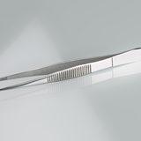 Forceps, stainless steel, sharp, straight