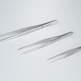 Forceps, stainless steel, sharp, straight